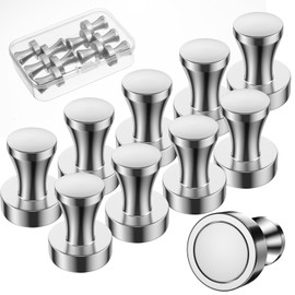 OFCIIN Neodymium Magnets Extra Strong, Pack of 10 Magnets 16 x 20 mm, Neodymium Magnet Strong Small for Whiteboard, Magnetic Board, Fridge Magnets, Pin Board Magnetic and Kitchens