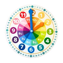 がくしゅう時計子供 学習 知育 知育玩具 小学生 見やすい文字盤 読み方練習