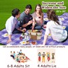 Extra Large Picnic Blanket Waterproof,80"x 80"Foldable Machine Washable Beach Blanket,Outdoor