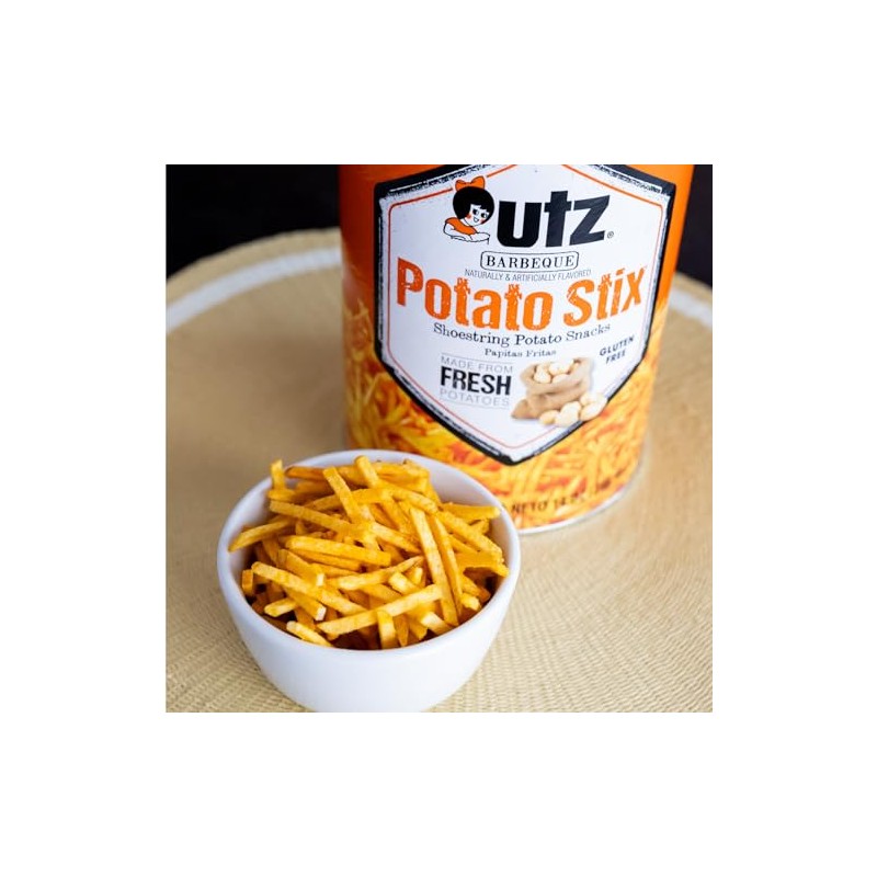 Utz Potato Stix, BBQ Flavor, 14 oz Canister