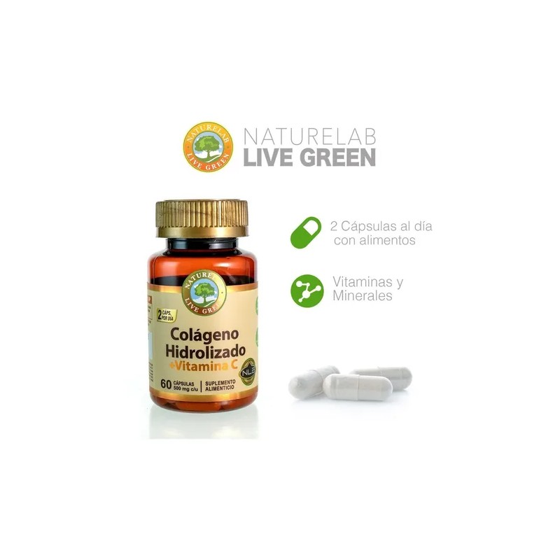 Colgeno Hidrolizado Vitamina C - 60 Cpsulas - Naturelab Sabor