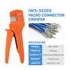 iCrimp IWS-3220S Micro Pin Connector Crimping Tool, AWG 32-20, Ratchet
