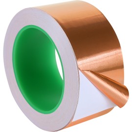 Meideal Copper Foil Tape (2inch X 66 FT) with Dual Conductive Adhesive Copper Tape for Guitar, Electrical Repairs, Arts & Crafts, Stained Glass, Paper Circuits, Soldering, Grounding, Home Decor