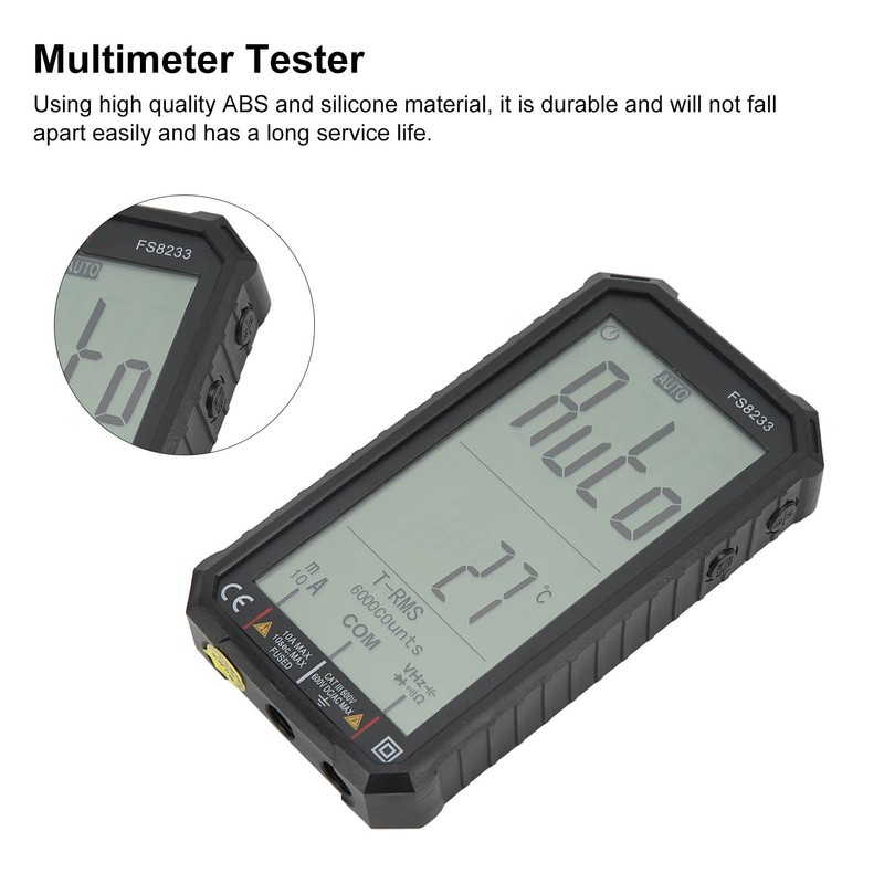 FS8233 Digital Multimeter Ultra Thin Full Screen Intelligent Automatic High