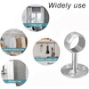 MACHSWON 2PCS Wardrobe Pipe Bracket, Wall Mounted Rail Rod Support
