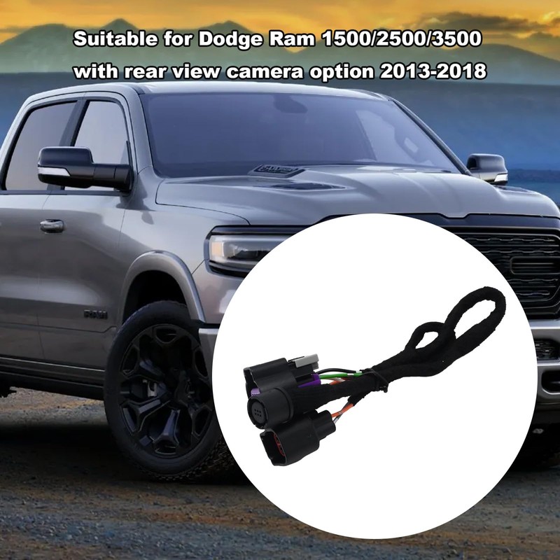 Vkinman 68189124AC Rear View Backup Park Camera Wiring Harness, Replacement