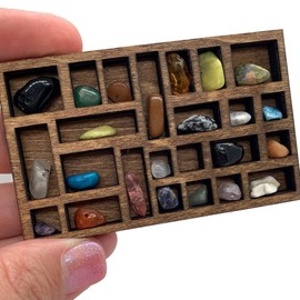 Geroosaty 2X 1:12 Miniature Trinket Shelf Miniature Crystal Shelf Miniature Decor Printers Tray Miniature