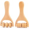 PXLAATY 2 Pcs Wooden Hand Roller Massager Back Massage Roller