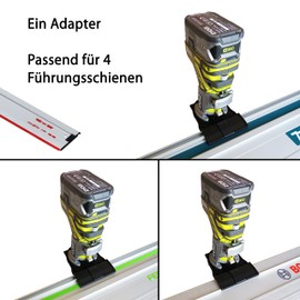 Professional Guide Rail Adapter for Ryobi R18TR / RTR18 / P601 ONE+ for Makita/Bosch/Festool Guide Rail Router Edge Milling Adapter