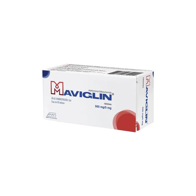 Maviglin Tableta 500 Mg/5 Mg, 60 Tabletas