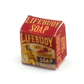 MyTinyWorld 2 x Dolls House Miniature Lifebuoy Soap Boxes