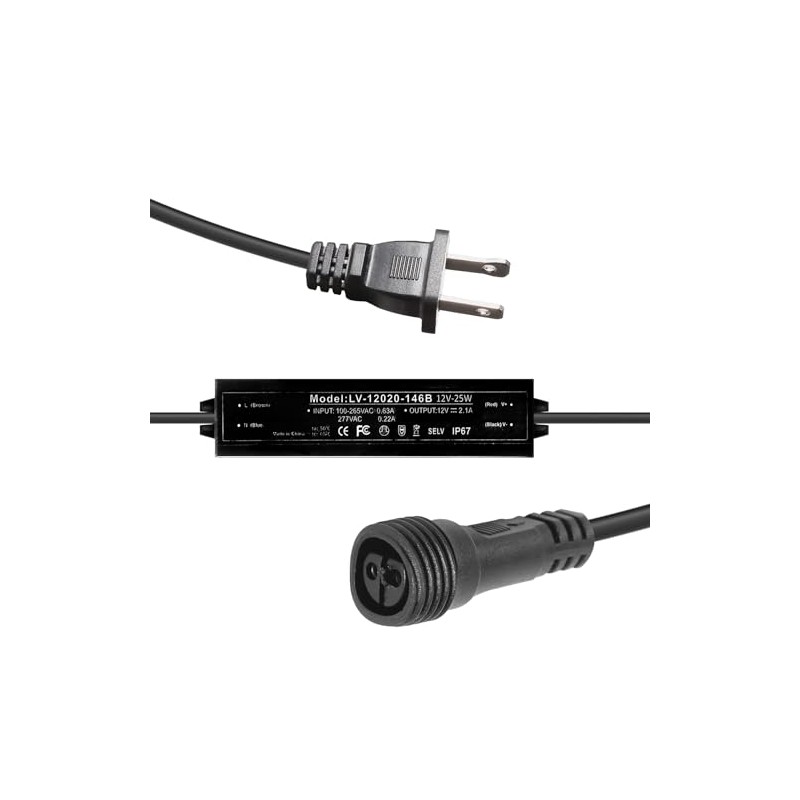 GreenClick 12V Transformer Adapter for GreenClick Landscape Lighting