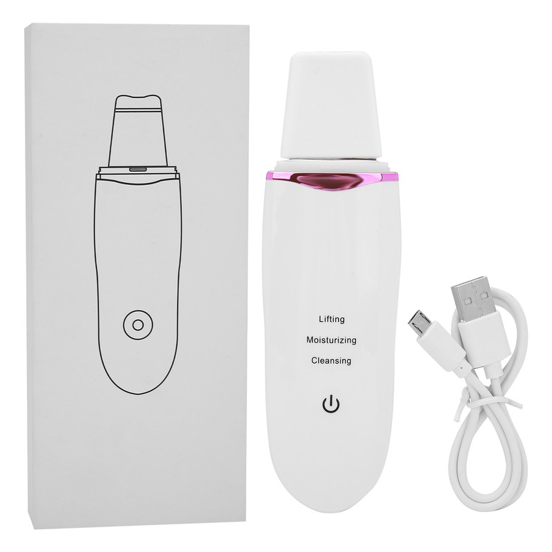 Ultrasonic Skin Scrubber Blackhead Removal Pore Cleaning Face Spatula for