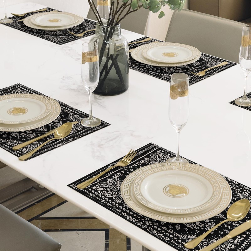 ZSYTZL Placemats Set of 4 Washable Durable Table Placemats for