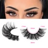 Focipeysa Lashes Mink Fluffy Wispy False Eyelashes 20mm Dramatic Faux