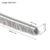sourcing map Brush Weather Stripping, 5M/16.4Ft Card-Slot Seal Strip Pile
