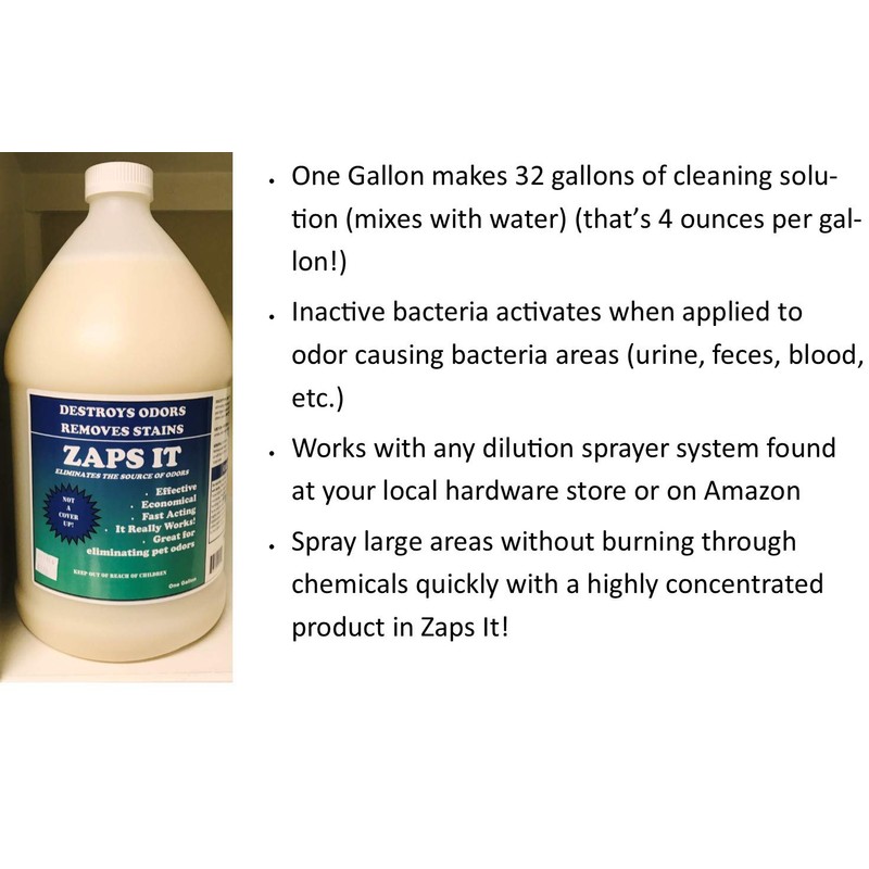 Zaps It Concentrate Natural Pet Odor Eliminator & Stain Remover