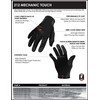 212 Performance Gloves MGTS-05-010 Black Mechanic Touch-screen Compatible Gloves, Large