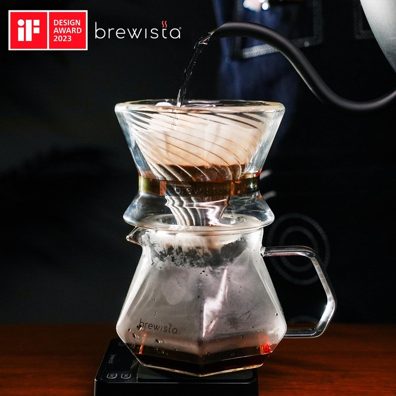 Brewista Tornado Duo Pour Over Coffee Dripper, Insulated Double Wall