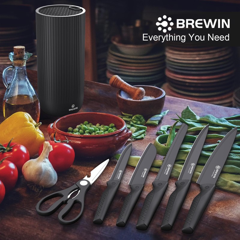 Knife Set, Brewin Kitchen Knife Set, Knives Set for Kitchen,