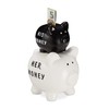 Relaxdays His & Her Money 2 Piggy Bank, Funny Money
