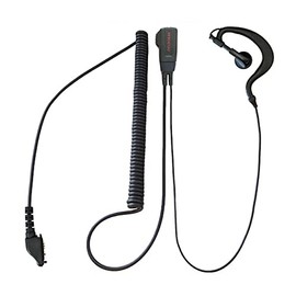 ICOM Compatible In-Cam Earphone Microphone Special Plug Type HG Curl Cord IC-DPR5, IC-DPR6, IC-DPR7, IC-UH35, IC-VH35, IC-UH37, IC-VH37, IC-DU55C, IC-D50, IC-4810, IC-45000 Compatible with DPR7S FIELD GEAR FGMHG-IDPR [HM-177SJ/EM-15ID Compatible Product]