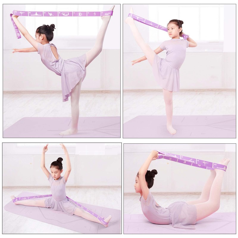 Yoga Strap, Dance Training Elastic Band, Exercise Stretch Belt Sport