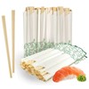 80 Pairs Wooden Chopsticks I Solid No Splinter Smooth Sturdy