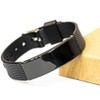 Black Shark Mesh Bracelet - Banker Inspired Engraved Gifts for