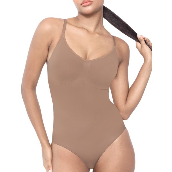 NEWVISISTER Shapewear Bodysuit for Women Tummy Control Seamless Sculpting Body