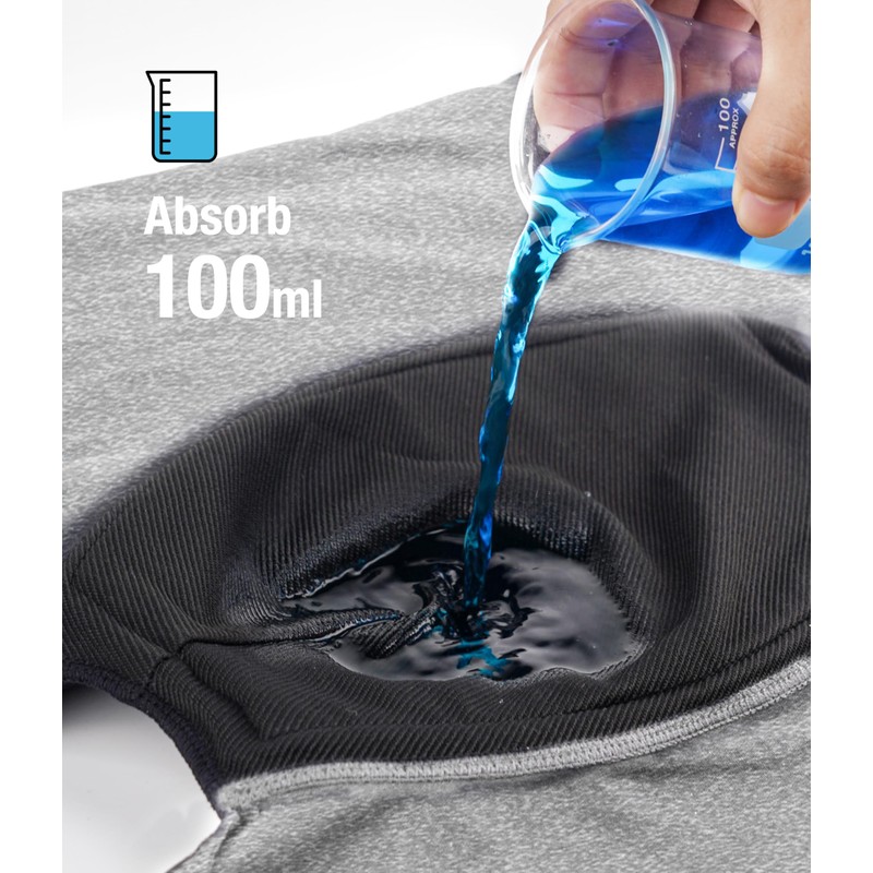 YESWEL Men's Incontinence Underwear, Leak Proof Washable Reusable Cotton Boxer