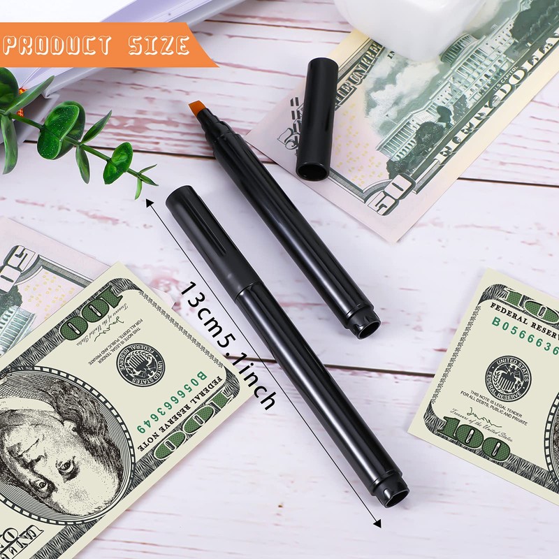 Outus 4 Pieces Counterfeit Detector Pen Money Checker Pens Checker