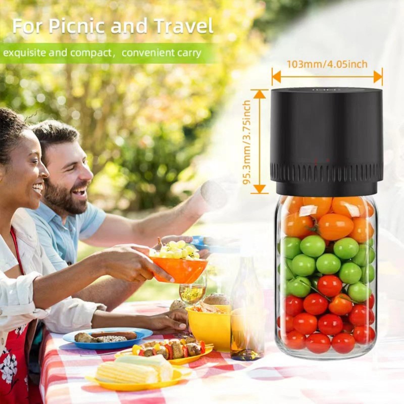 ForzenWind Electric Mason Jar Vacuum Sealer Kit for Wide &