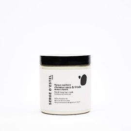 SERGE D'ESTEL PARIS Mask for dry frizz, curls, 250 g, nourishes intensively eliminates frizz, gives suppleness and shine, 100% vegan, 99.5% natural