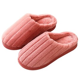 Office living room noise prevention between floors thermal cushion fur slippers LS60 pink 2ea