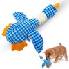 WiPet Blue Goose Squeaky Dog Toy – Durable Plush Dog