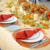 Mifoci Pumpkin Placemats Set of 6, Fall Napkin Rings Autumn