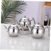 COLLBATH Stainless Steel Teapot with Strainer Compact Tea Kettle for