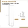 10 Sets Glass Hurricane Candle Holders - Crystal Clear Tape