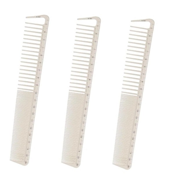 Zhouocea Zhongcea 3-piece hair comb set - ruler measurement, portable