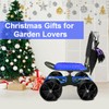 i Cover Garden Cart Rolling Stool with Four Wheels and