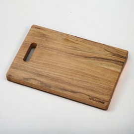 Vesta Homes Wooden Cutting Board for Kitchen/Chopping, Serving Board/Block for Vegetables, Fruits, Cheese and Charcuterie | Natural Acacia Wood | 15 * 10 * 1 Inches | Handcrafted in India