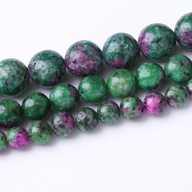 Natural Dichroic Stone Beads Gemstone Round Crystal Energy Jade Beads Stone Beads for Jewelry Making DIY Bracelet Necklace Jewelry Making 1 Strand 15.5inch 90PCS 4MM…