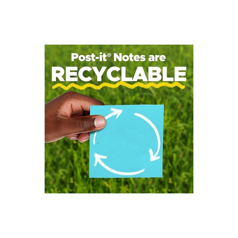 Notas Post-it, Amarillo canario, 5 Pads