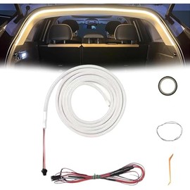 Chemini Car Trunk Light Strip,Trunk Cargo Ambient Lighting,Waterproof Flexible Trunk Led Light Strip for Car,SUV,Trucks(Warm Yellow,4m/158inch)