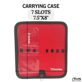 All-Purpose Faux Leather Pouch Zipper Case Versatile Molle with Protective Flap and Elastic Straps to Store Organize Sort Wide Variety of Tools, Holds 7 Instruments, 7.5"x8"