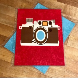 Handmade Vintage Media Camera Typewriter Cover Set for use with Erin Condren Planner