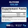 Vitamatic Glycine Supplement, 2000mg Per Serving, 300 Count, Non-GMO, Gluten