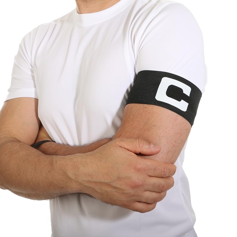 WISEPLAYERFC Football Captain's Armband - 2 Captain's Bands in White