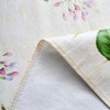 LIBERECOO Reinforced Vinyl Tablecloth with Flannel Backing Waterproof Oil-Proof Floral
